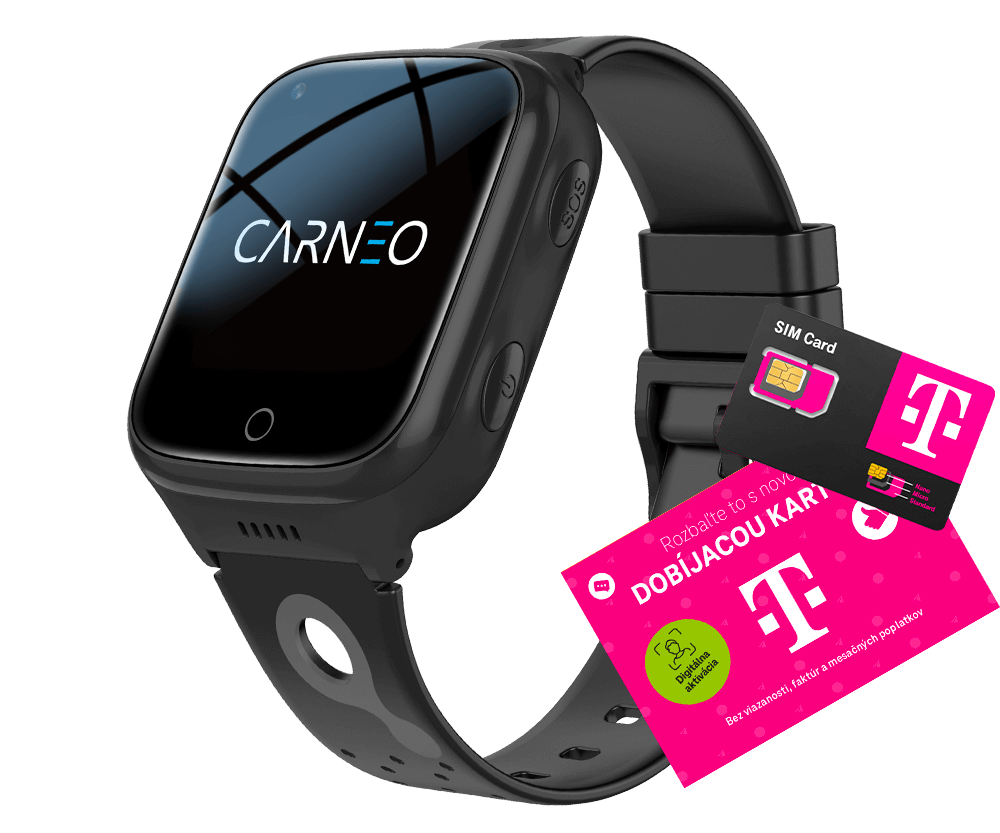 Carneo Guardkid+ 4G Platinum schwarz SIM